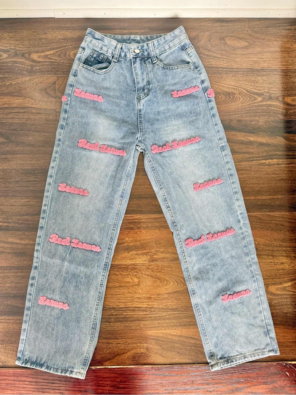 High Waisted Straight Leg Jeans